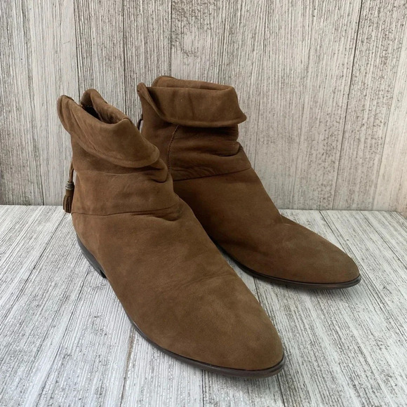 Buskens suede ankle boots Size 8 color mocha brown - Picture 6 of 13